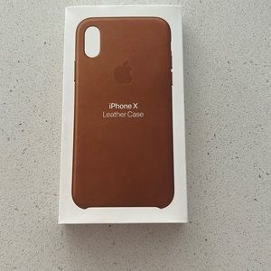 iPhone X Leather case authentic apple